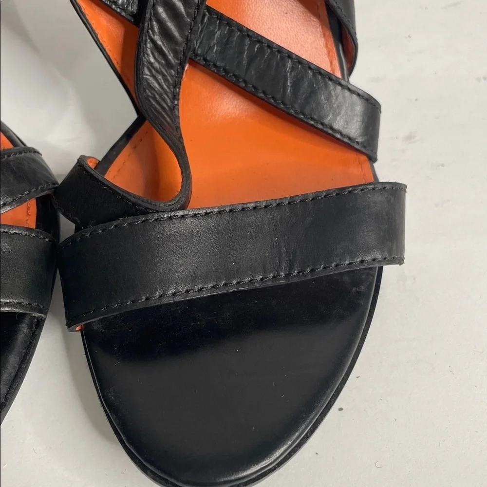 Via Spiga Black Open-Toe Heels